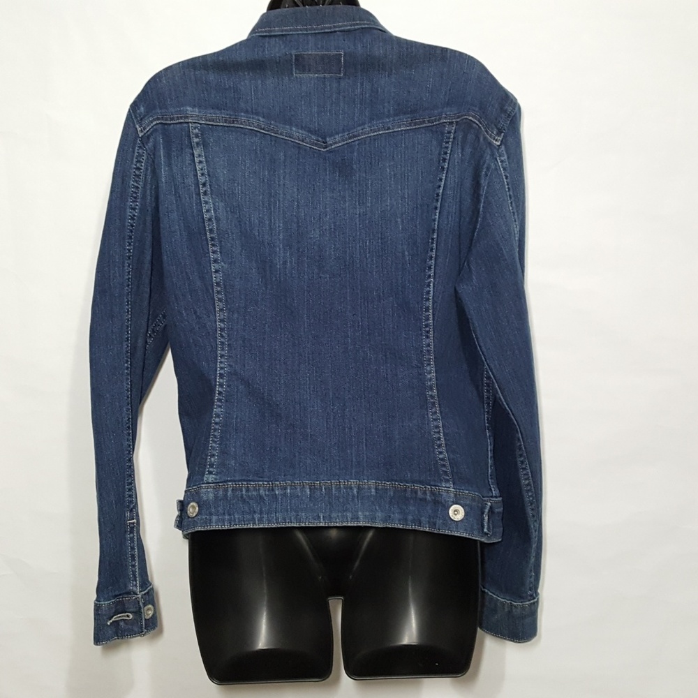 Levi's Original Trucker Jacket XL Blue Denim 40117 - Picture 3 of 7